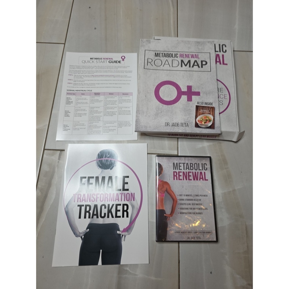 Metabolic Renewal 4 Phase Workout 4 DVD Set Dr. Jade Teta NEW C1
